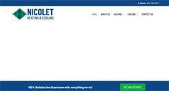 Desktop Screenshot of nicoletheatingandcooling.com